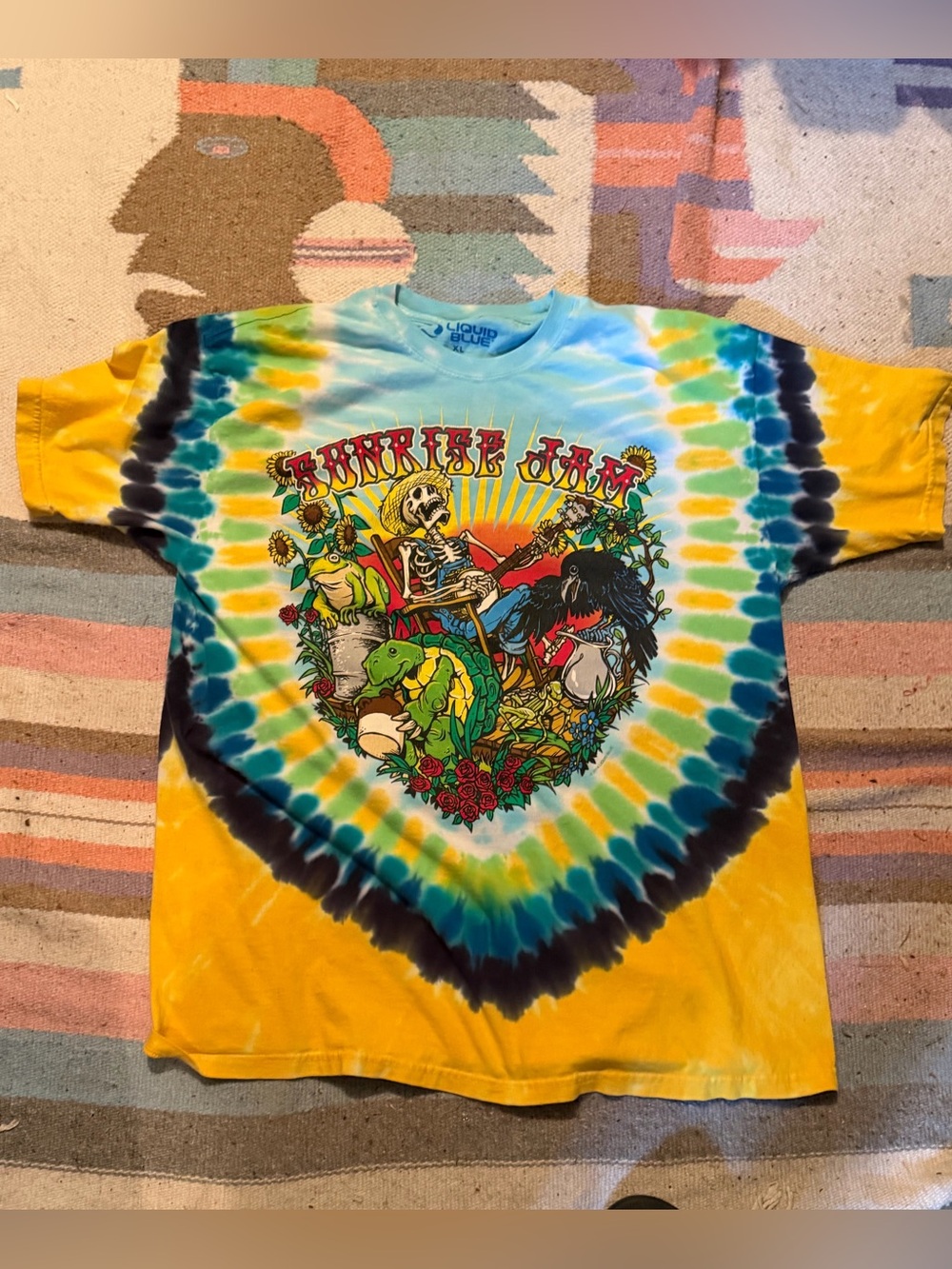 Grateful Dead Sunrise Jam Tie-Dye XL T-Shirt
